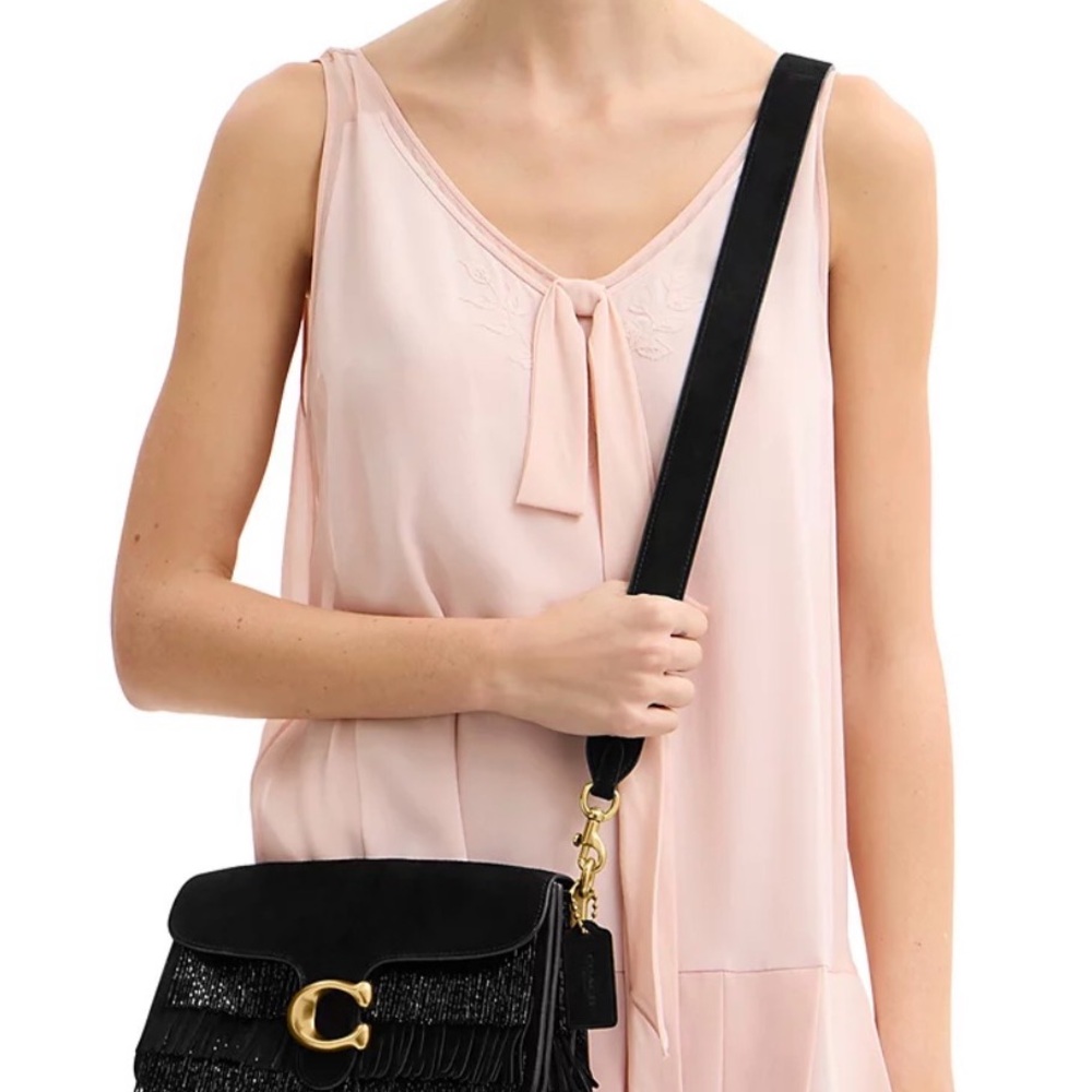 COACH
Tabby Medium Crystal Beaded Fringe Shoulder Bag 26 - Picture 3 of 11